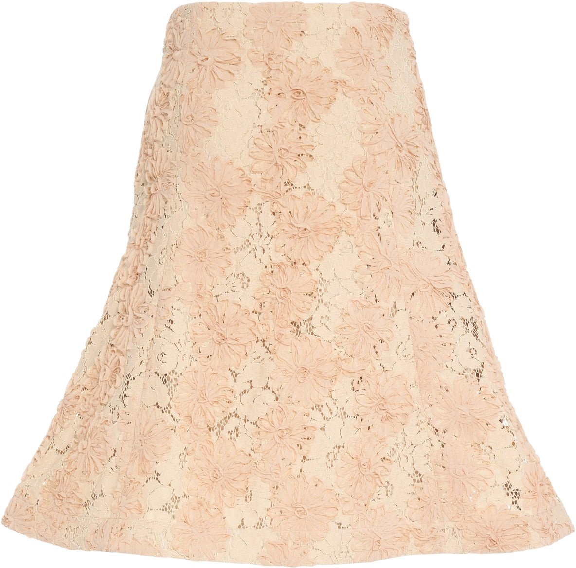 N 21 Midi skirt with floral pattern Beige