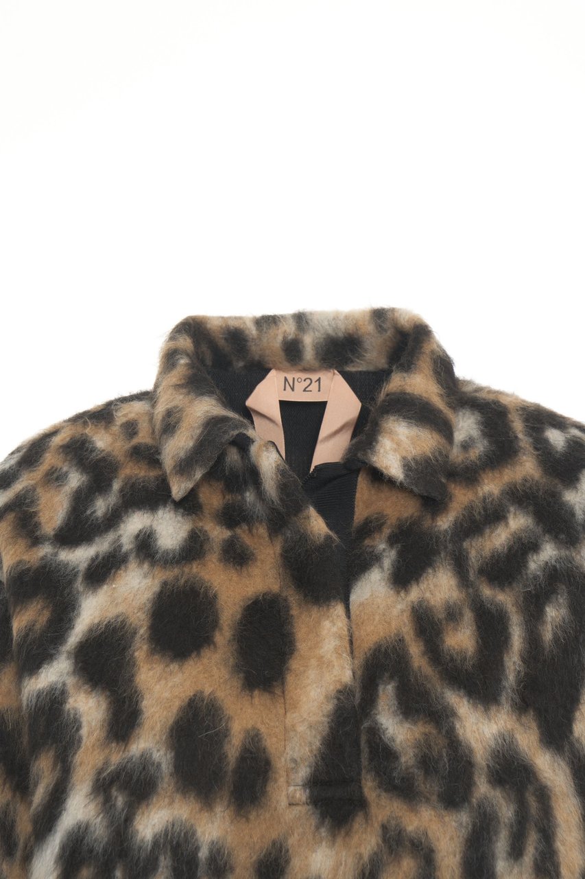 N 21 Jacket with animal print Bruin