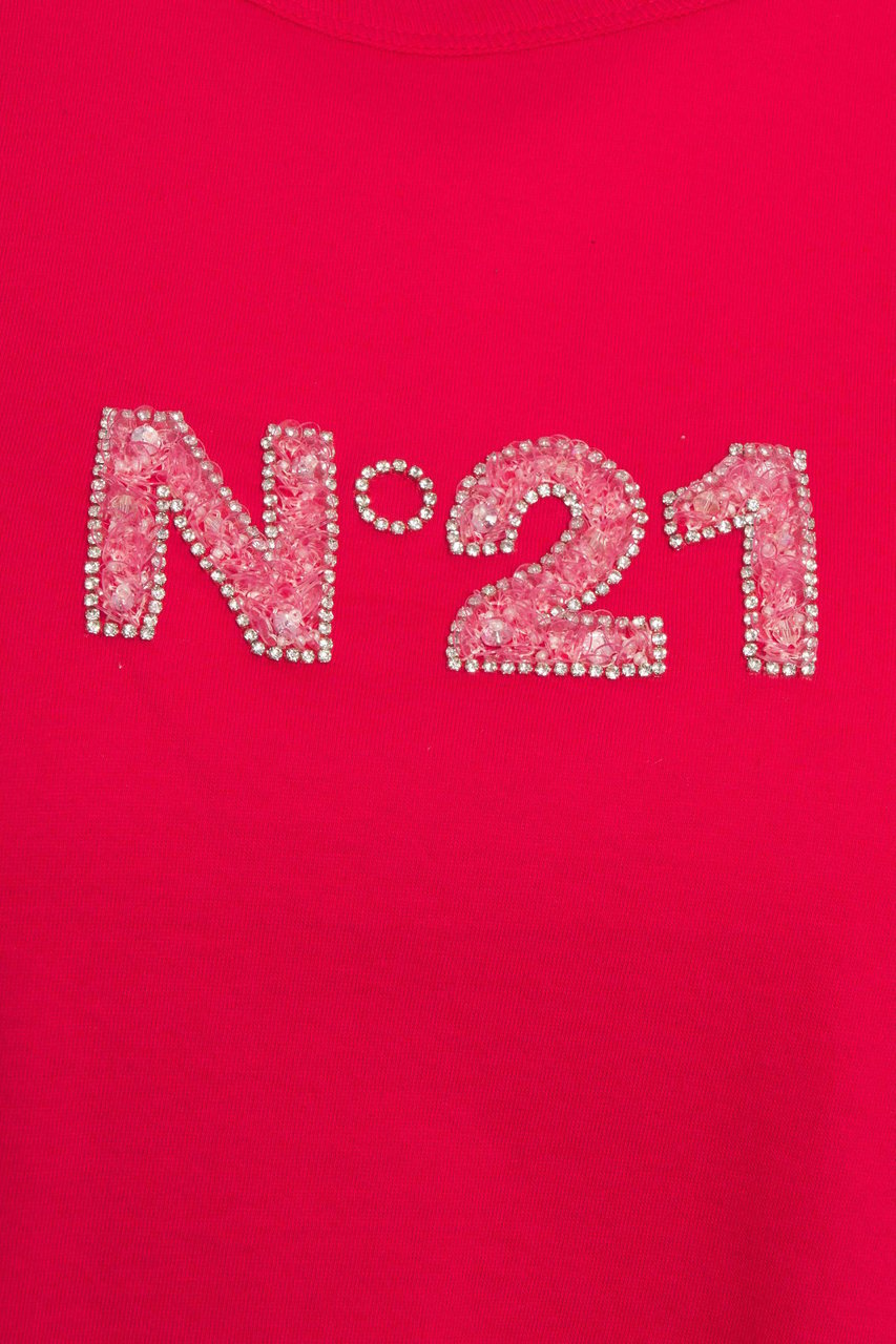 N 21 T-shirt with logo Rood