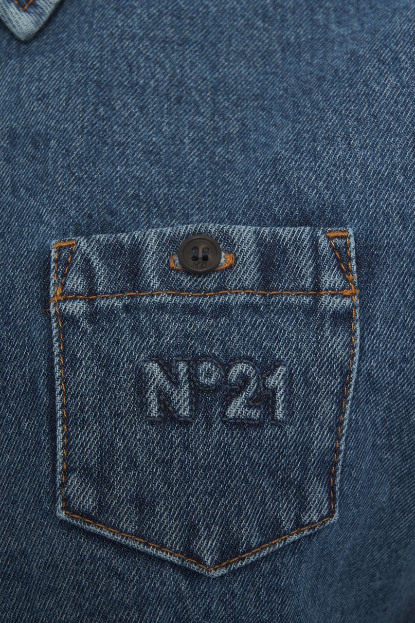 N 21 Denim blouse Blauw