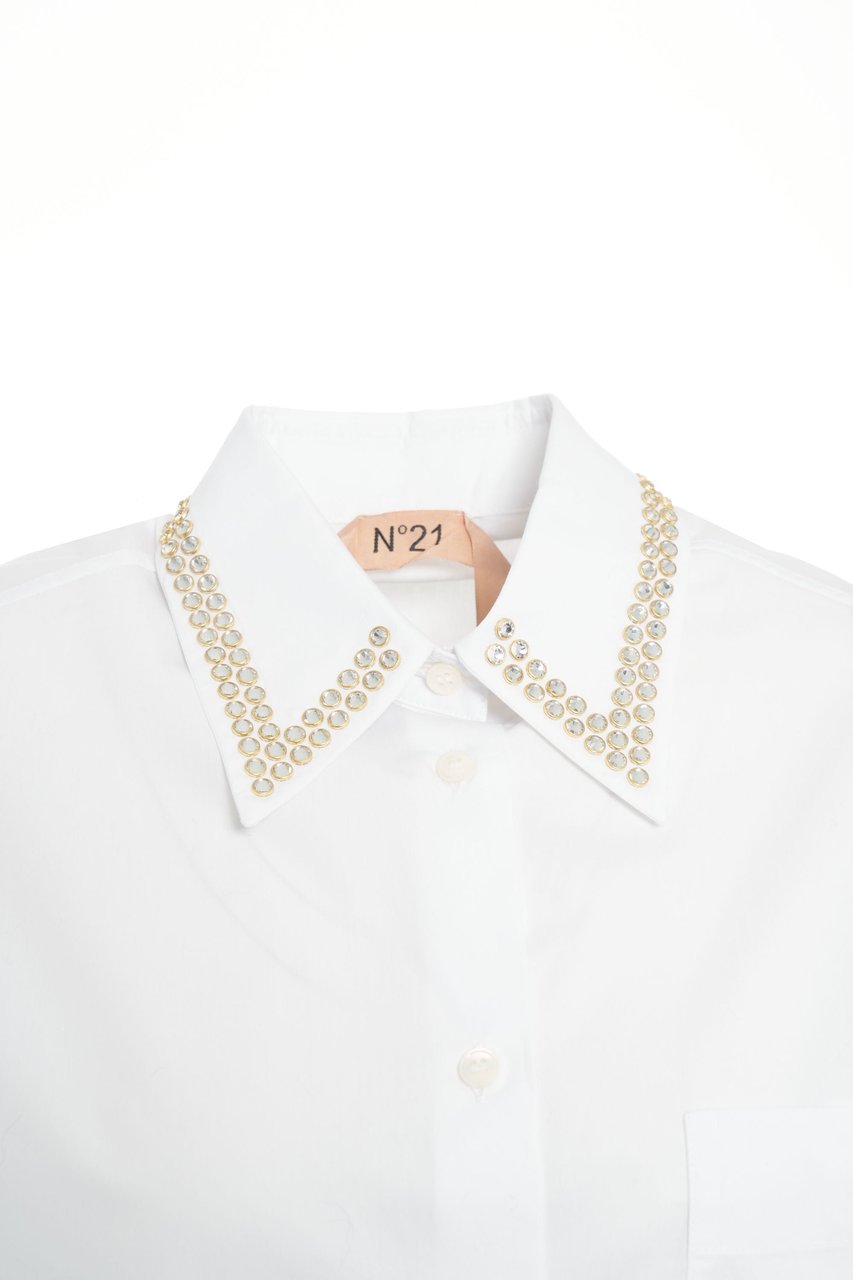 N 21 Blouse with embroideries Wit
