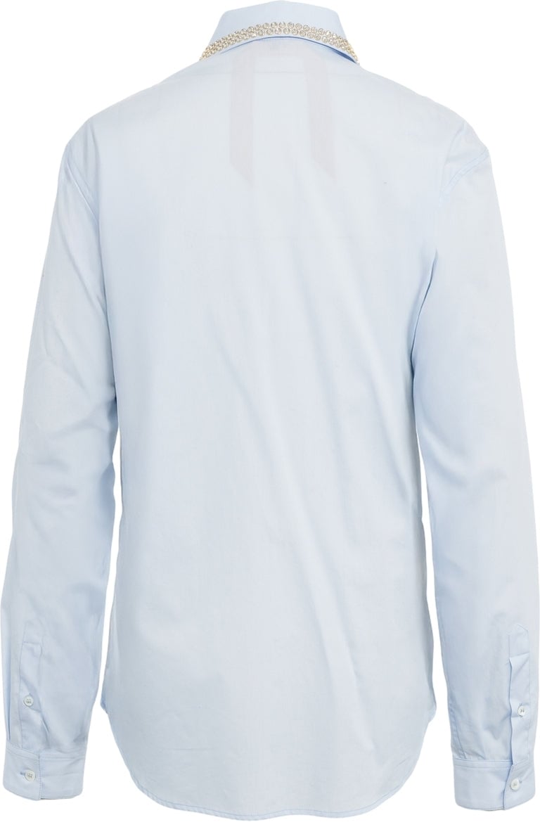 N 21 Blouse with strass application Blauw