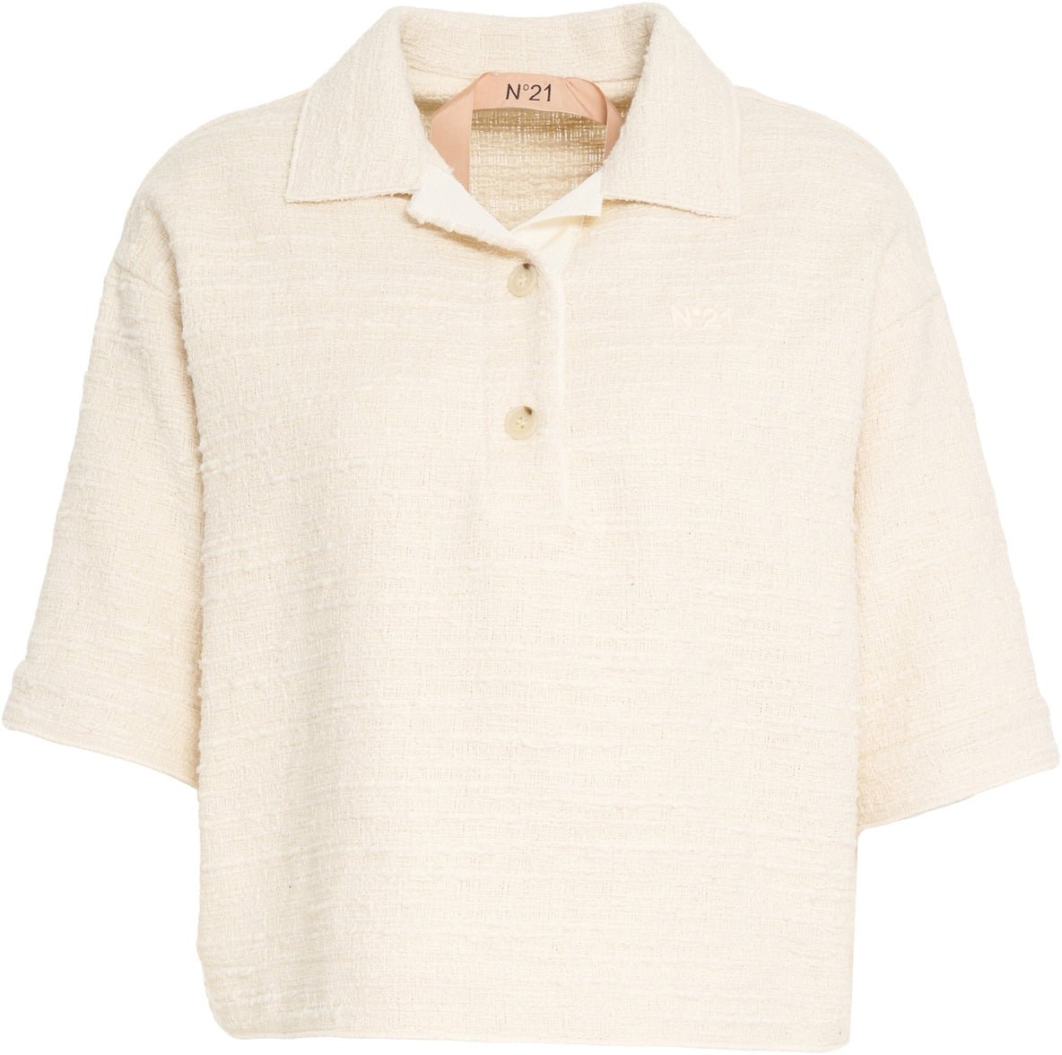 N 21 Oversize polo shirt Wit