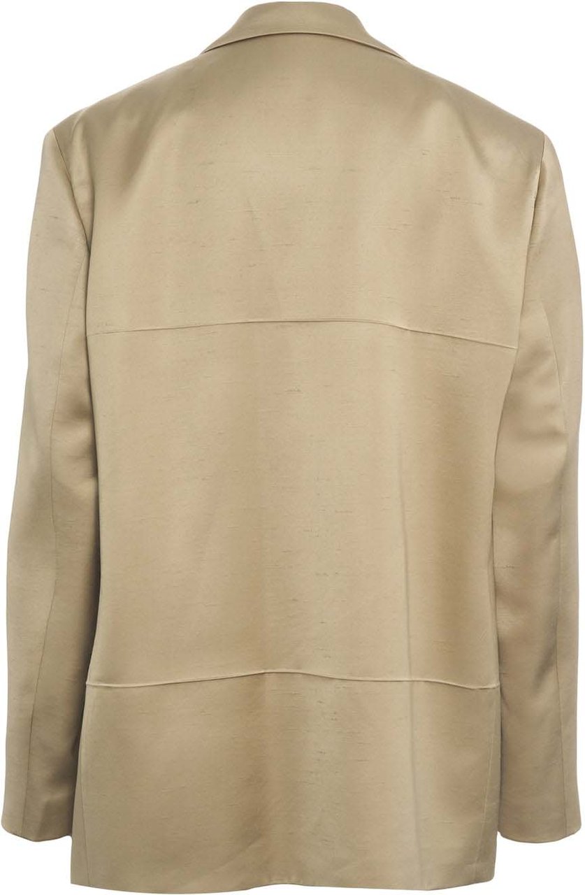 N 21 Oversized satin blazer Groen
