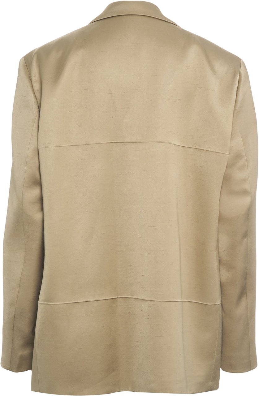 N 21 Oversized satin blazer Groen