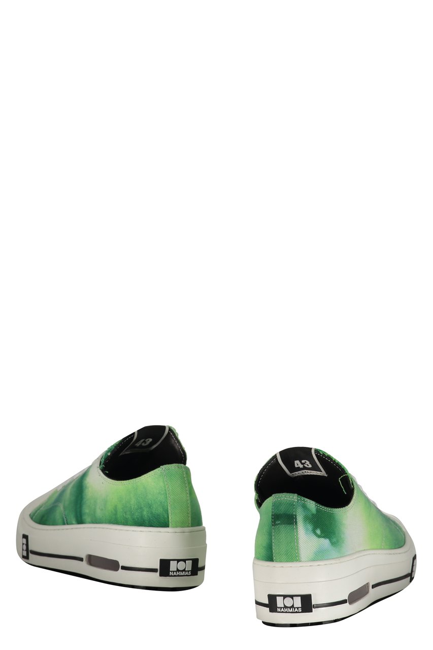 Nahmias Five-O canvas sneakers Groen