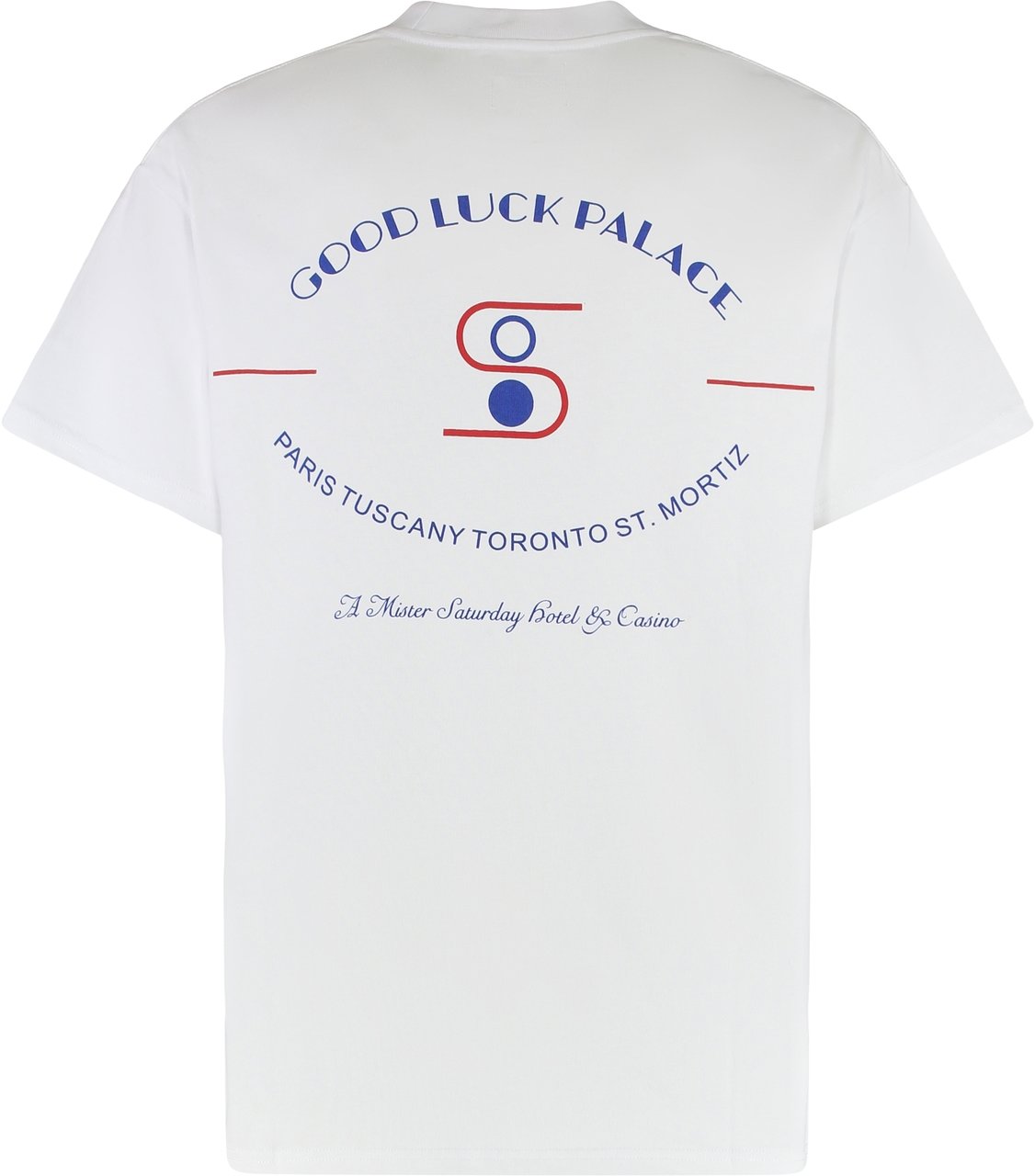 Nahmias Logo detail cotton track-pants Zwart