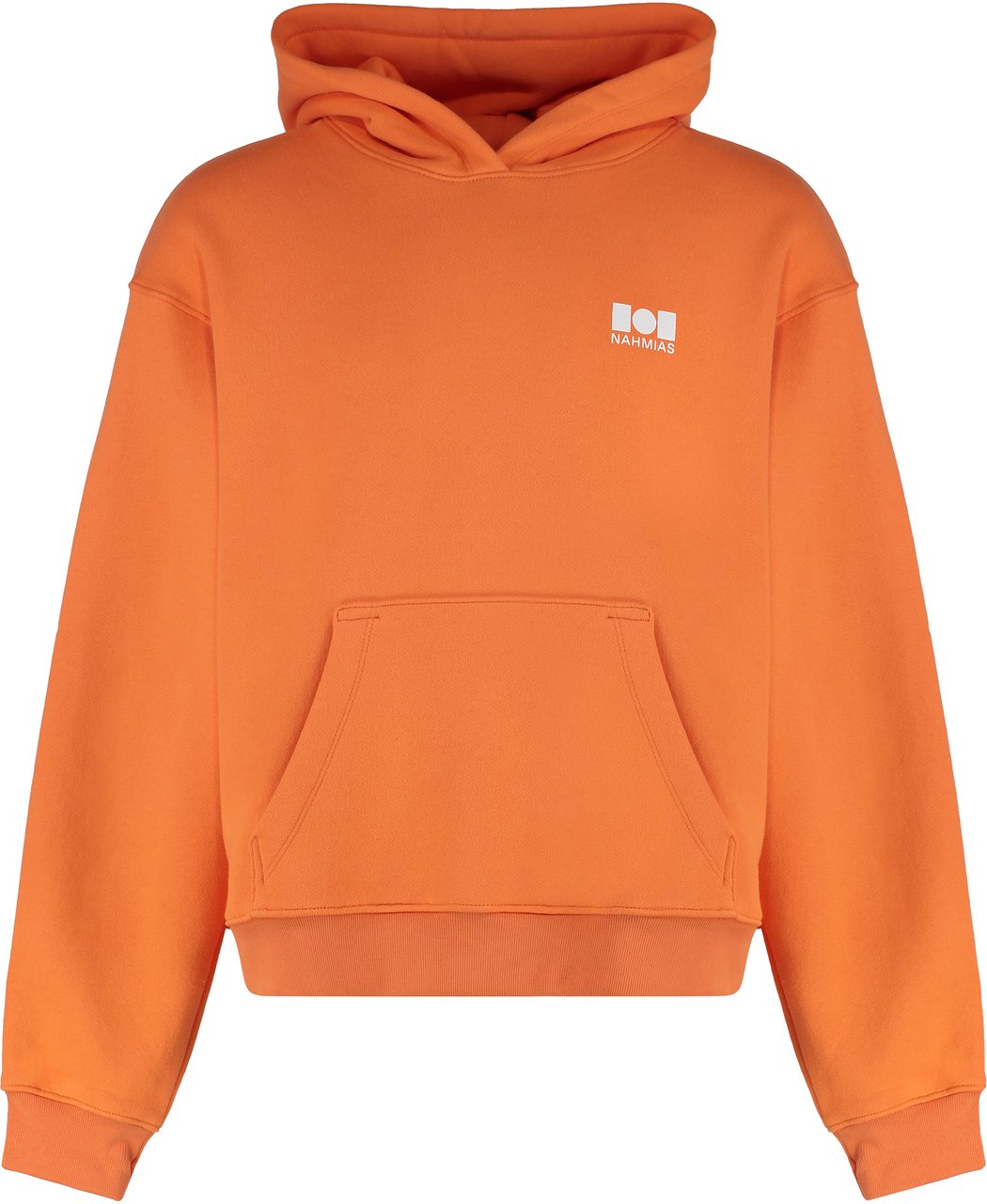 Nahmias Logo cotton hoodie Oranje