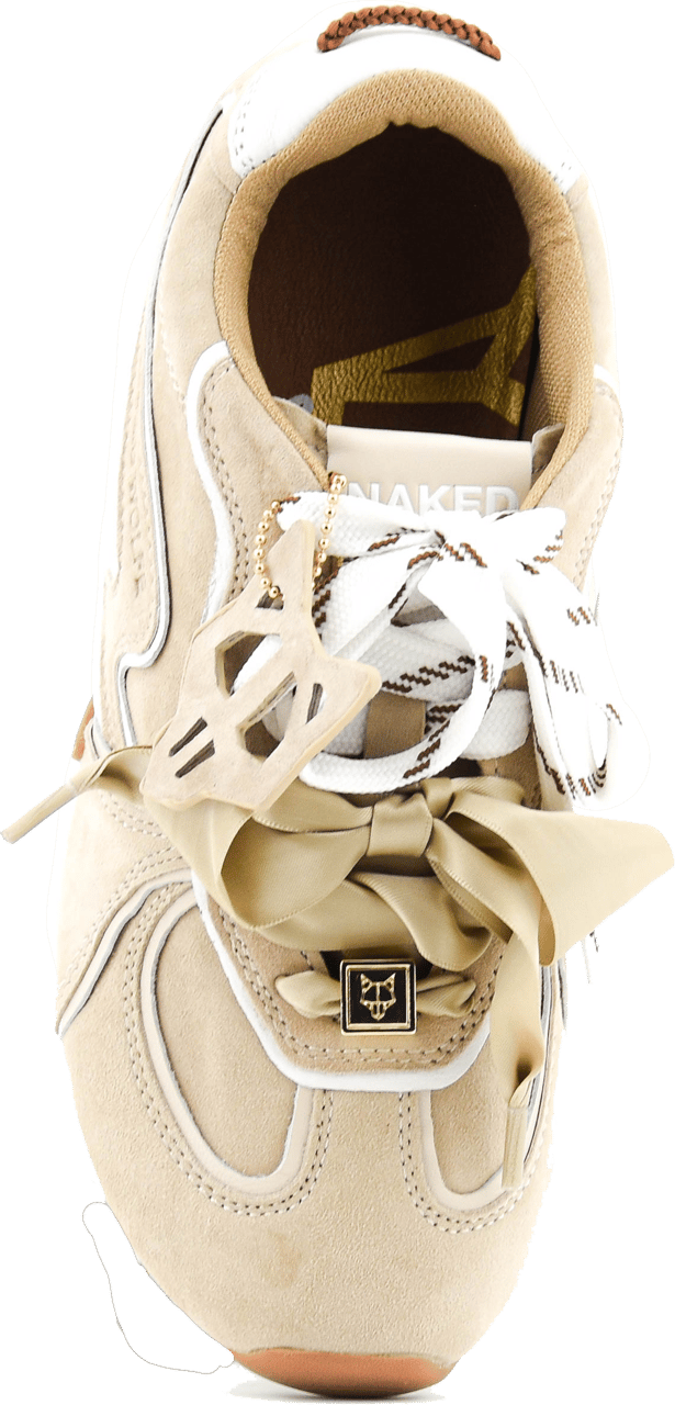 Naked Wolfe Adored Offwhite Suede Beige