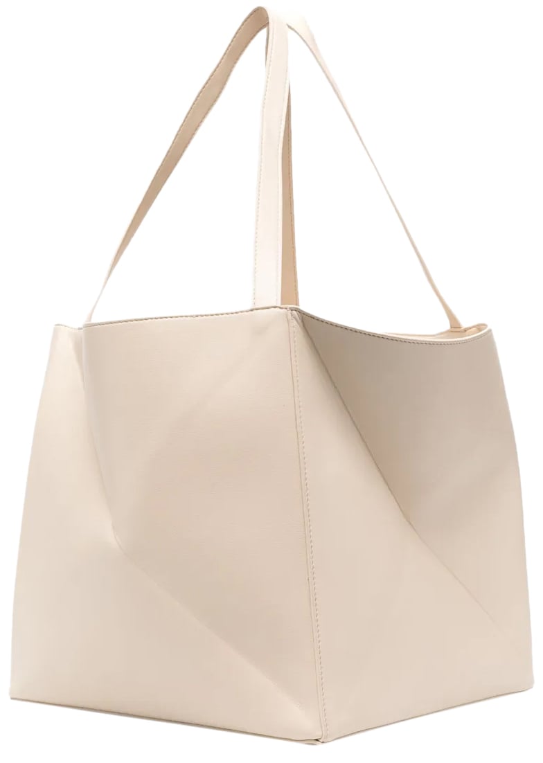 Nanushka The Origami Tote Bag Beige