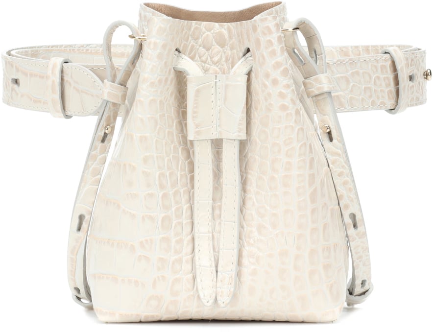 Nanushka Minee Convertible Bucket Bag Beige