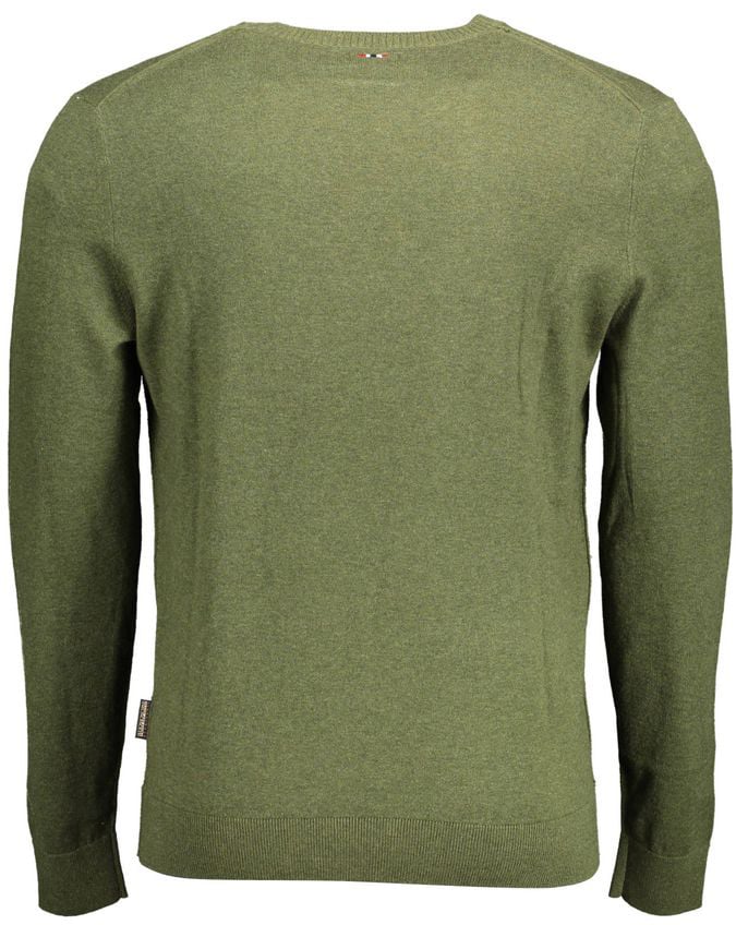 Napapijri Napapijri Verde Cotton Men Sweater Groen