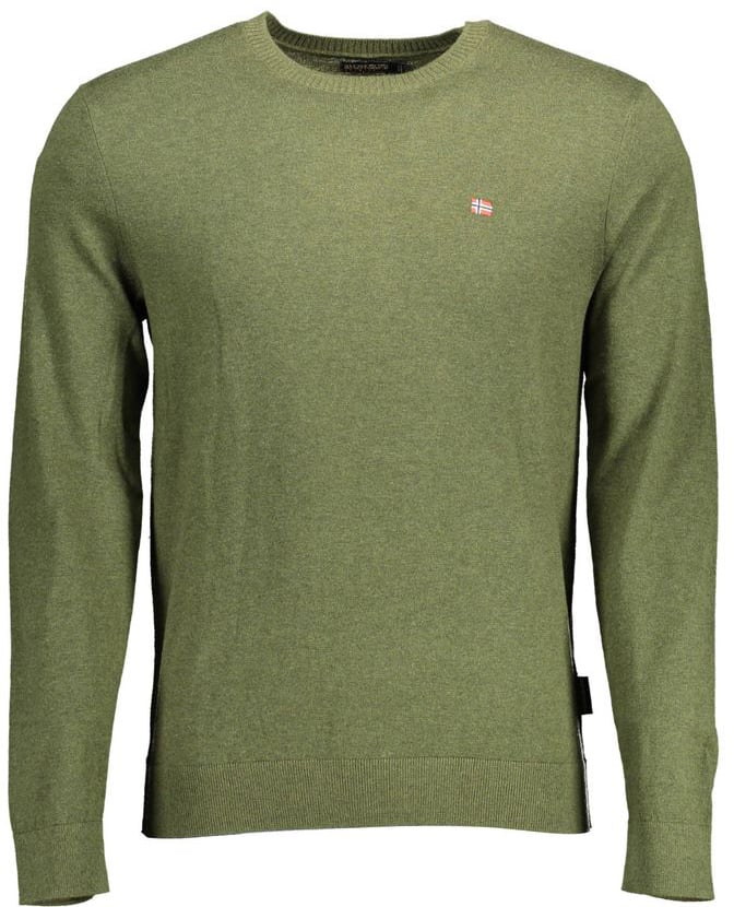 Napapijri Napapijri Verde Cotton Men Sweater Groen