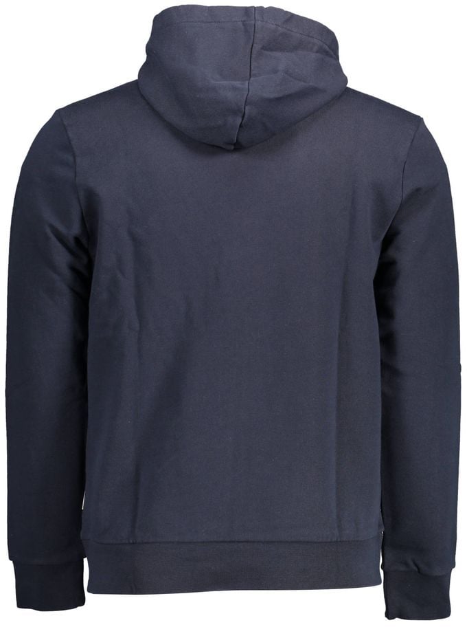 Napapijri Napapijri Blue Cotton Men's Sweatshirt Blauw