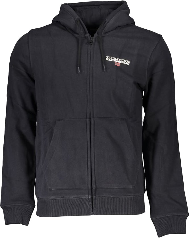Napapijri Black Cotton Men's Hoodie Groen