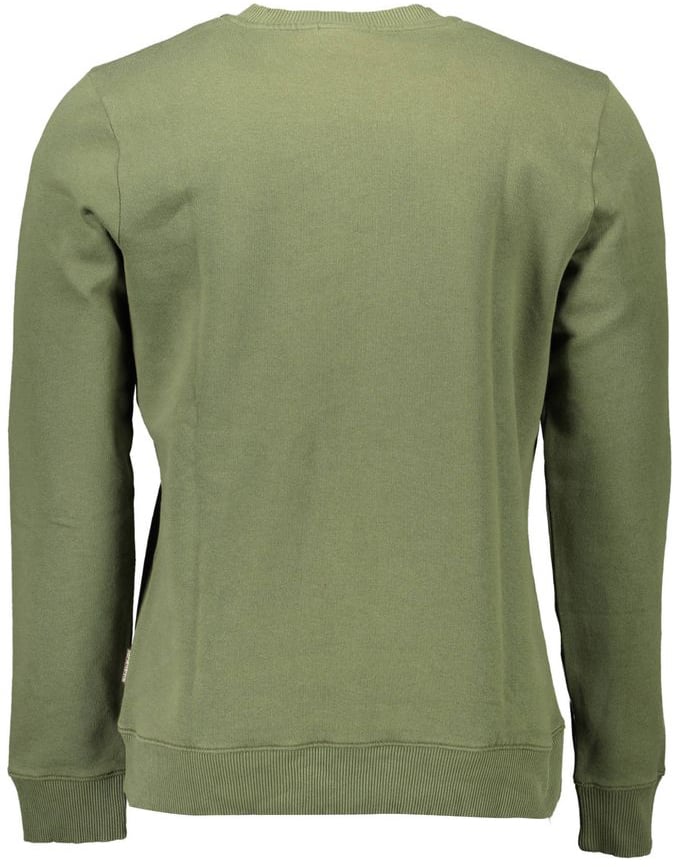 Napapijri Napapijri Verde Cotton Men Sweatshirt Groen