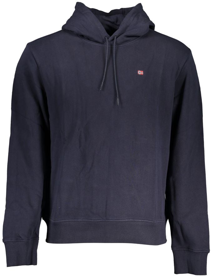 Napapijri Napapijri Blue Cotton Men Sweatshirt Blauw