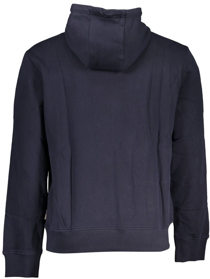 Napapijri Napapijri Blue Cotton Men Sweatshirt Blauw