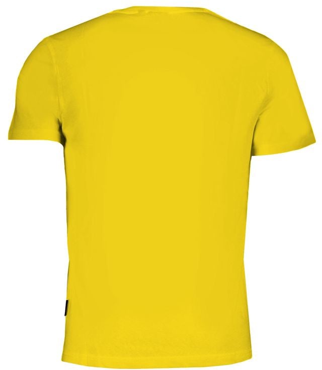 Napapijri Napapijri Giallo Organic Cotton Men T-Shirt Geel