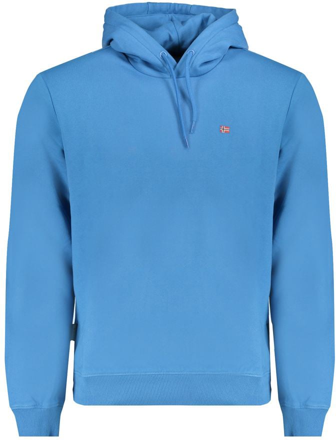 Napapijri Napapijri Blue Cotton Men Sweatshirt Blauw