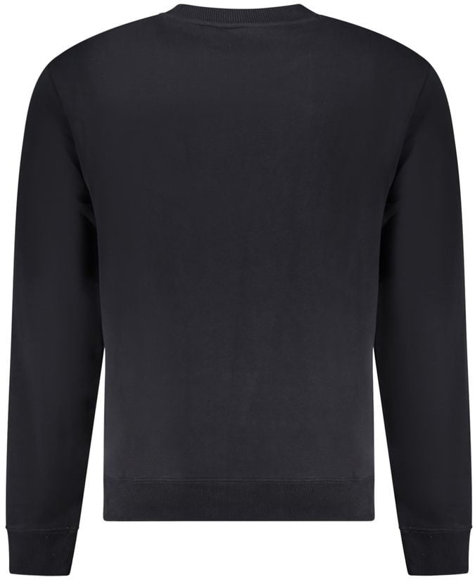 Napapijri Black Cotton Men Sweatshirt Zwart