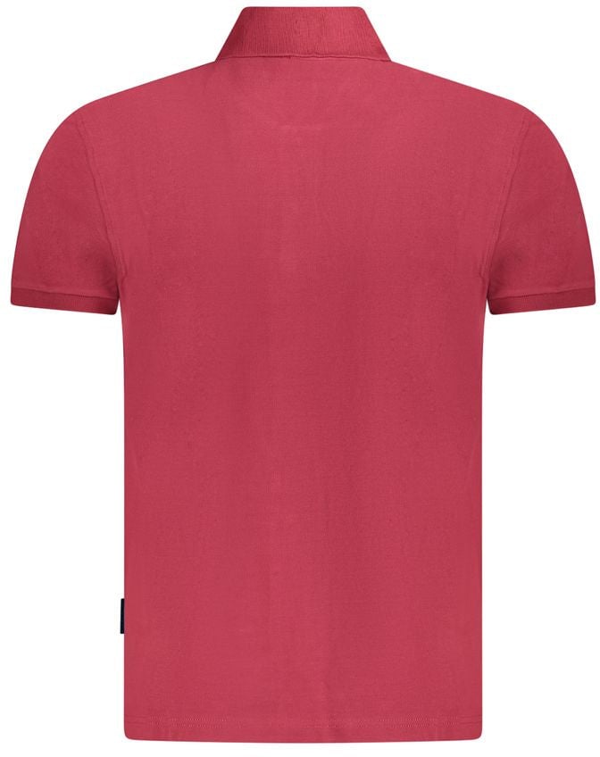 Napapijri Napapijri Rosso Cotton Men Polo Rood