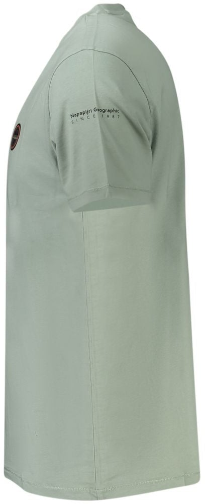 Napapijri Verde Cotton Men T-Shirt Groen