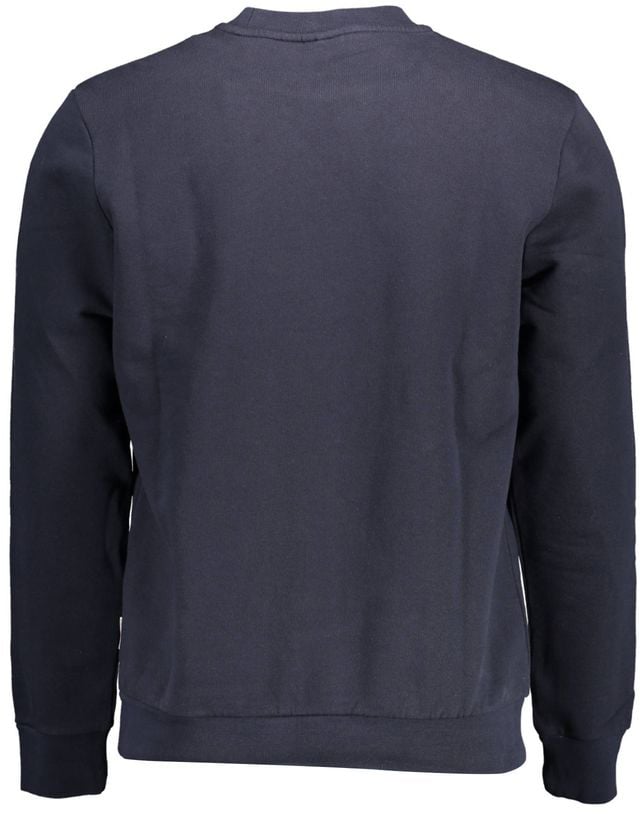 Napapijri Napapijri Blue Cotton Men Sweatshirt Blauw