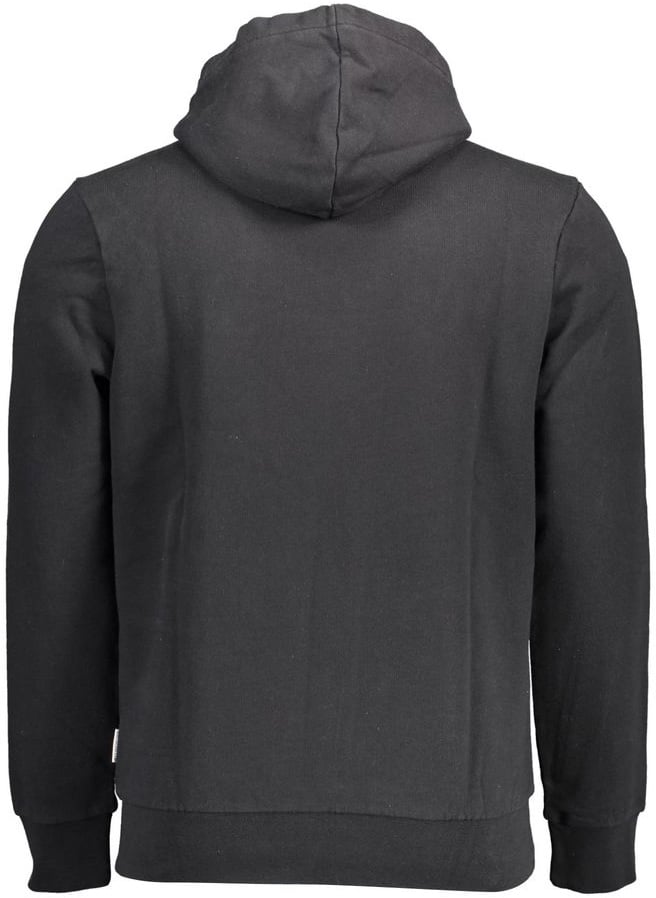 Napapijri Black Cotton Men's Hoodie Zwart