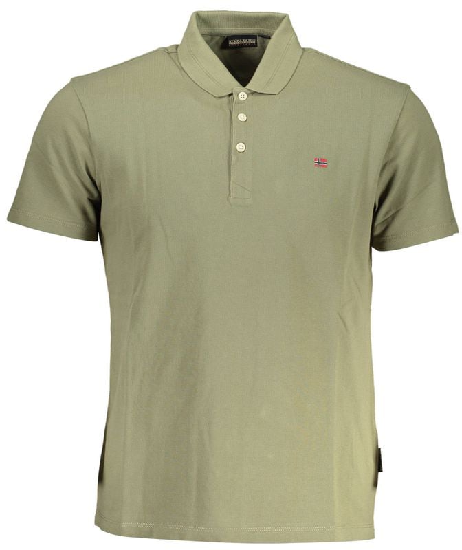 Napapijri Napapijri Verde Cotton Men Polo Groen