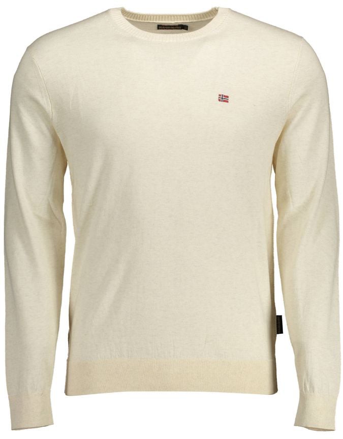 Napapijri Napapijri Beige Cotton Men's Long Sleeve Shirt Beige