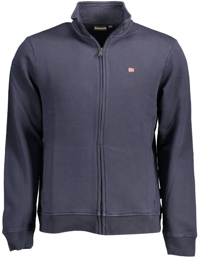 Napapijri Napapijri Blue Cotton Men Sweater Blauw