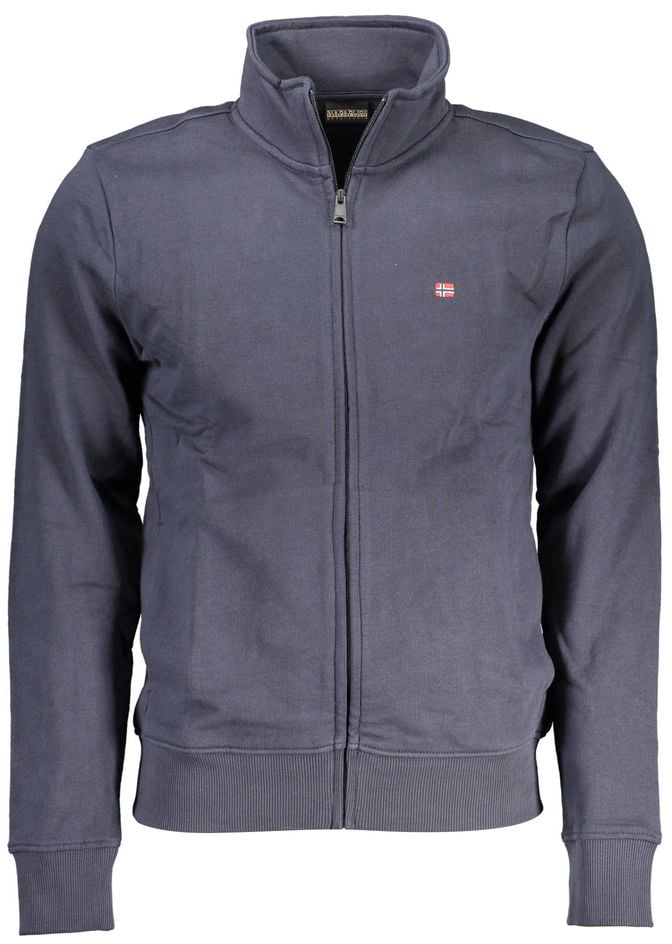 Napapijri Napapijri Blue Cotton Mens Sweatshirt Blauw