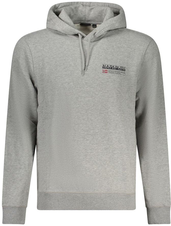 Napapijri Napapijri Gray Cotton Men Sweater Grijs