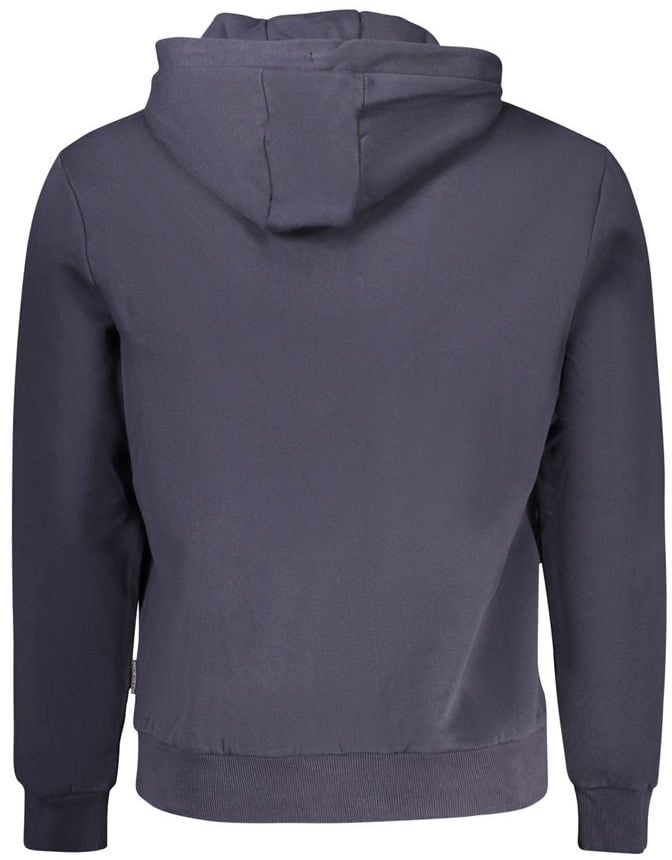 Napapijri Blue Cotton Men's Hoodie Blauw