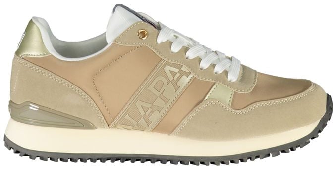 Napapijri Beige Polyester Women Sneaker Beige