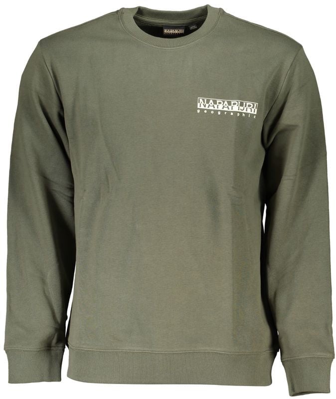 Napapijri Napapijri Verde Cotton Men Sweatshirt Groen