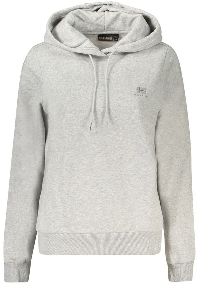 Napapijri Grigio Cotton Women Sweatshirt Grijs