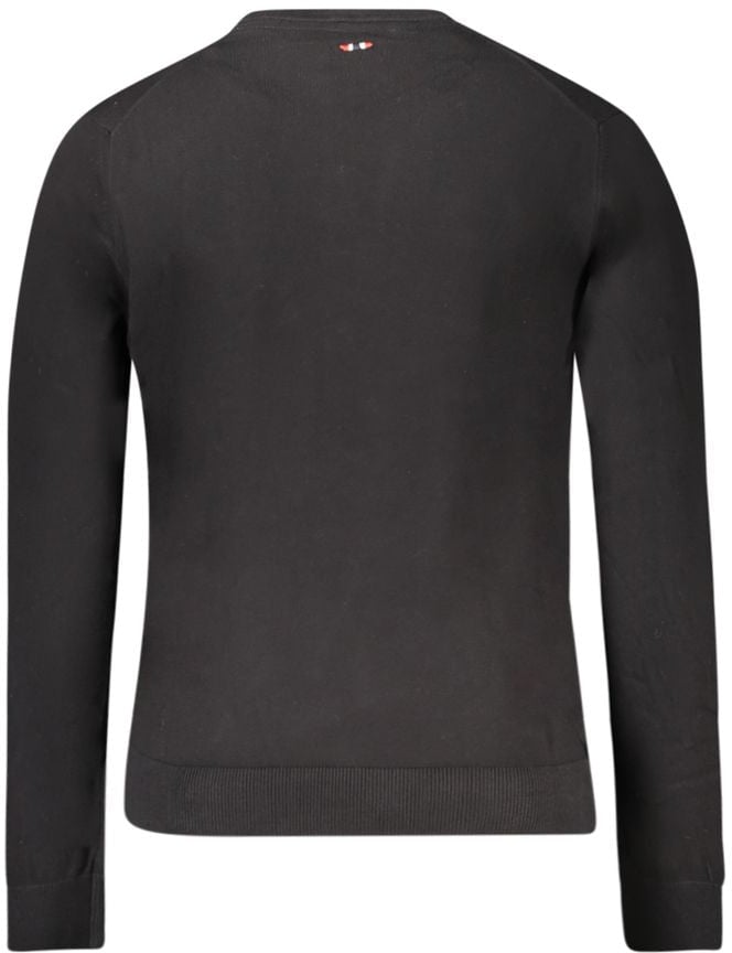 Napapijri Napapijri Black Cotton Men Sweater Zwart