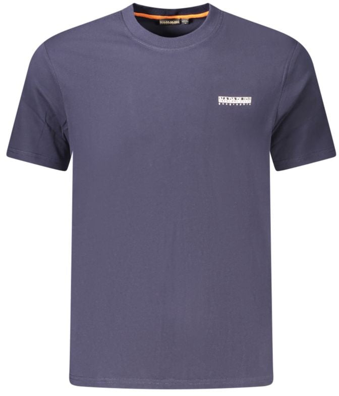 Napapijri Blue Cotton Men T-Shirt Groen