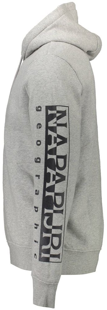 Napapijri Napapijri Gray Cotton Men Sweater Grijs