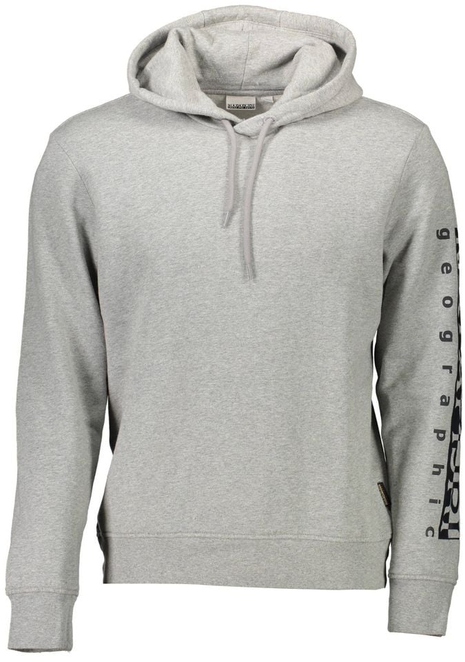 Napapijri Napapijri Gray Cotton Men Sweater Grijs