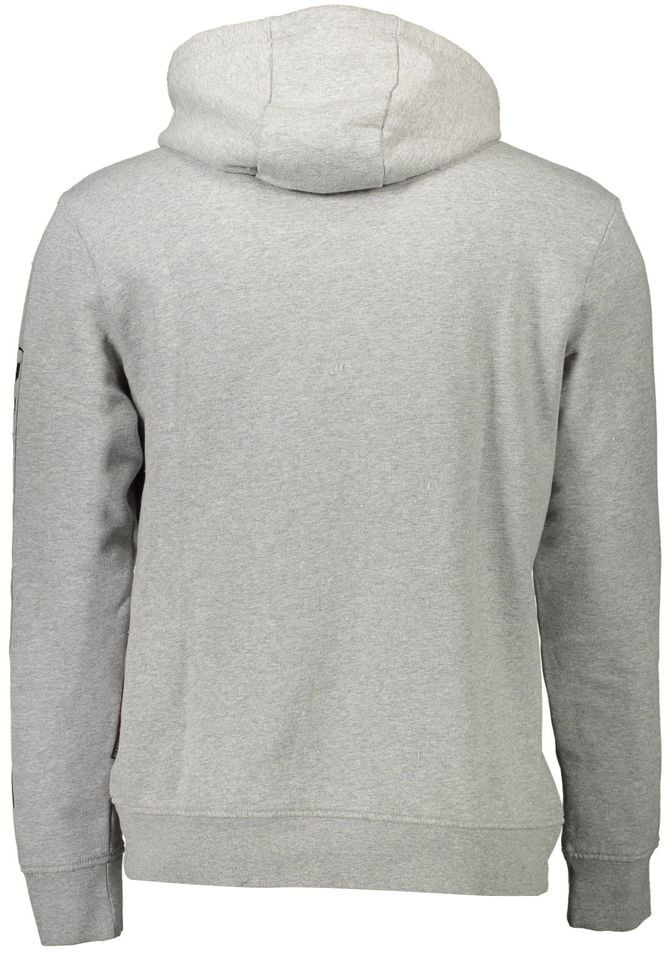 Napapijri Napapijri Gray Cotton Men Sweater Grijs