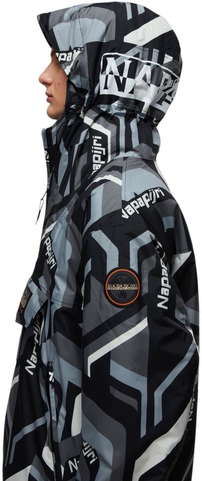 Napapijri Bicolor Recycled Polyester Shell Jacket Divers