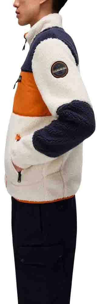 Napapijri Orange Polyester Sweatshirt Oranje