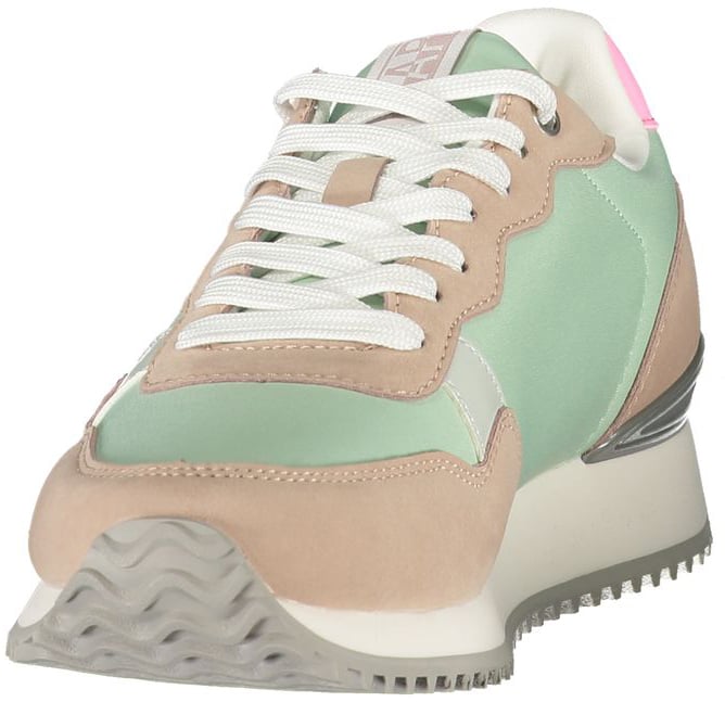 Napapijri Verde Polyester Womens Sneaker Groen