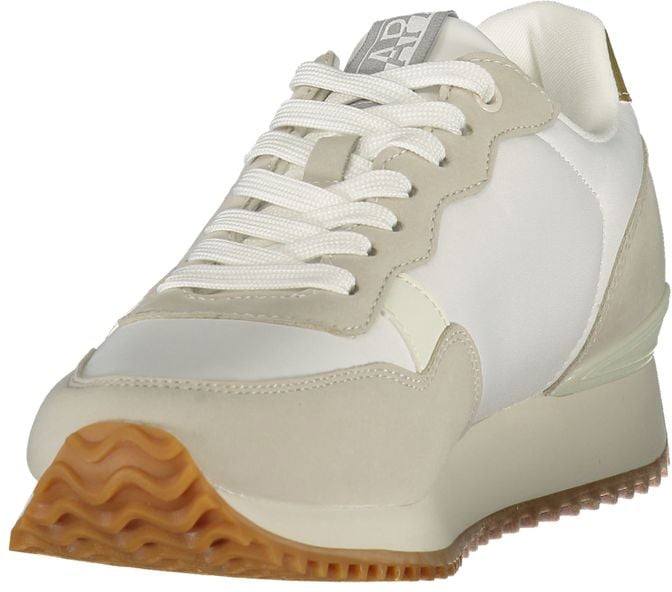 Napapijri White Polyurethane Women's Sneaker Blauw
