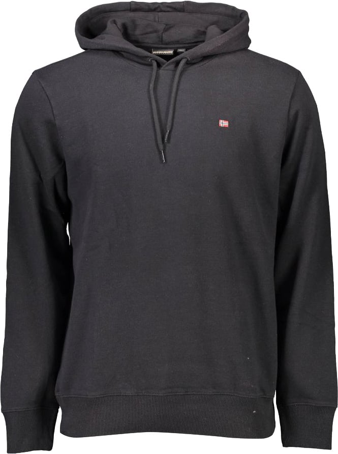 Napapijri Black Cotton Men's Sweatshirt Zwart