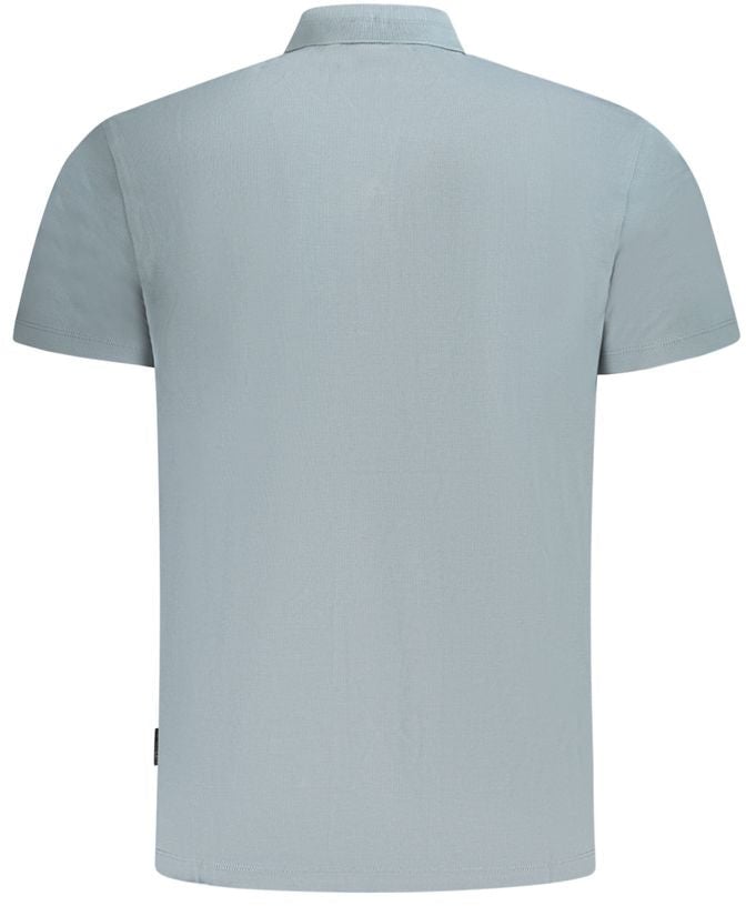 Napapijri Grigio Cotton Mens Polo Grijs