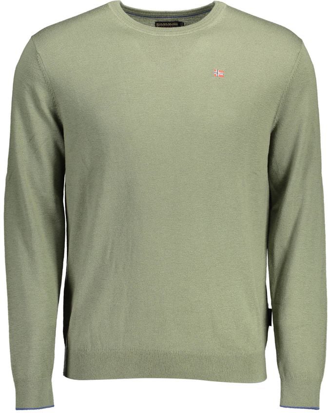 Napapijri Napapijri Green Wool Men Sweater Groen